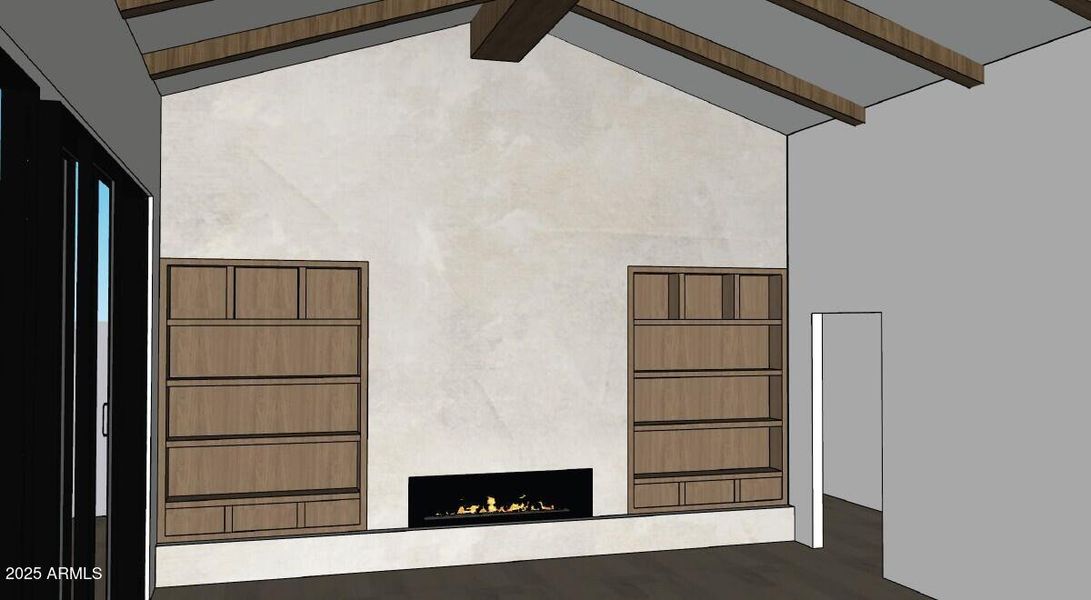 Great Room Fireplace Rendering Great Room Fireplace Rendering
