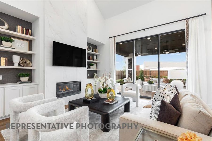 Furnished interior view inside a new home in Landmark, Denton (Image 33).