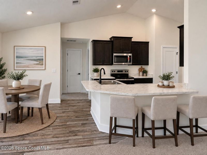 Furnished interior view inside a new home in Palm Bay, Palm Bay (Image 5). Furnished interior view inside a new home in Palm Bay, Palm Bay (Image 5).
