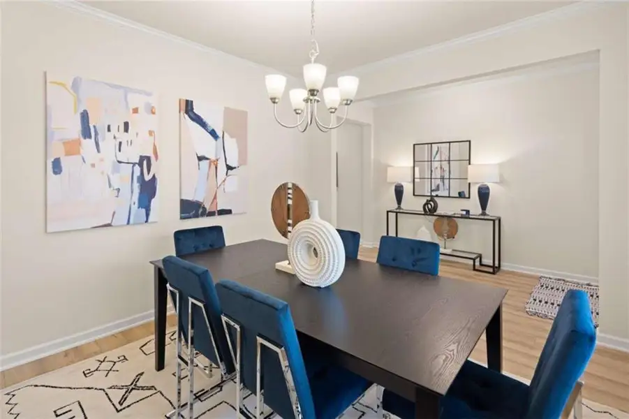 Furnished interior view inside a new home in Hillbrooke Preserve, Conyers (Image 17).