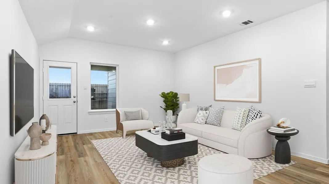 Furnished interior view inside a new home in Lakes at Westland Ranch, League City (Image 7).