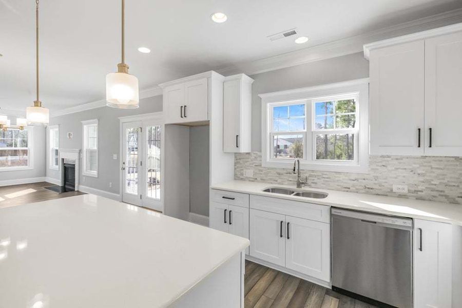 Representative furnished interior of a home built from the Drayton by Caviness & Cates Communities in Bartlett Manor, Youngsville (Image 37).