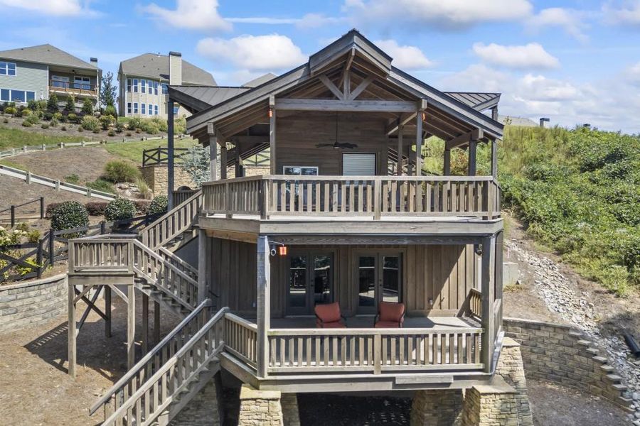 Front exterior of a new home in The Cottages Of Lake Lanier, Gainesville, GA, highlighting curb appeal (Image 2).