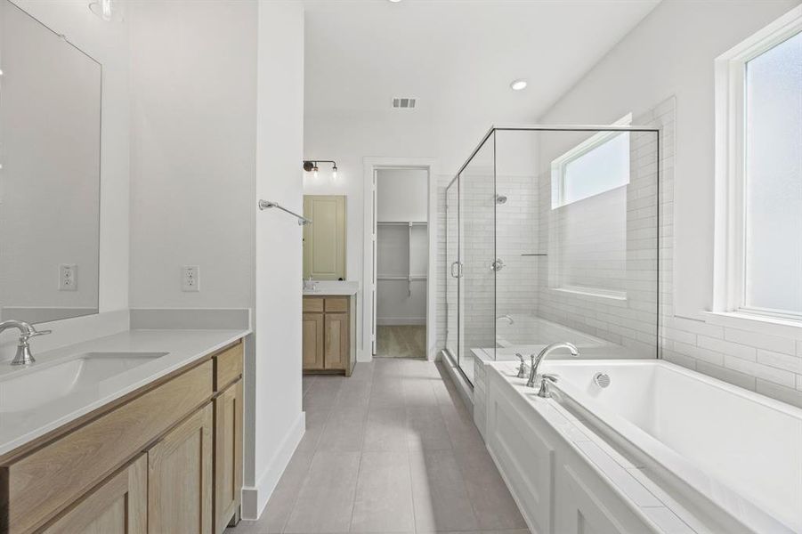 Furnished interior view inside a new home in Chatham Reserve, Providence Village (Image 5).