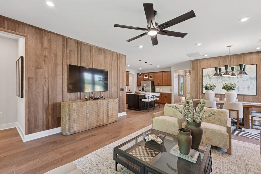 Representative furnished interior of a home built from the Hickory Hill by Tri Pointe Homes in Altis At Serenity, Fuquay Varina (Image 6).