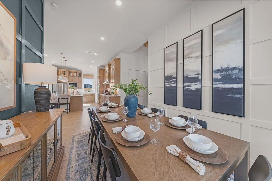 Furnished interior view inside a new home in Blue Heron, Mont Belvieu (Image 13).