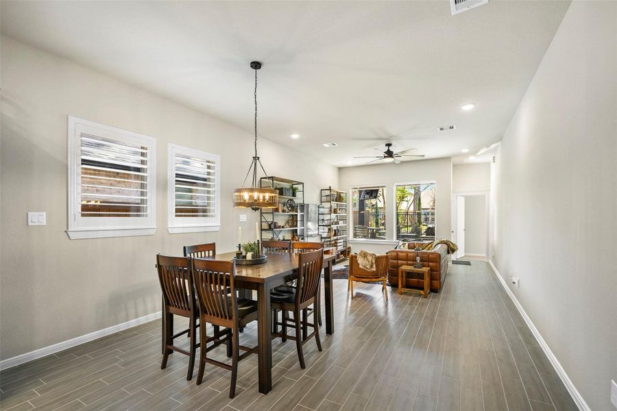 Furnished interior view inside a new home in The Highlands - Grove Collection, Porter (Image 26).