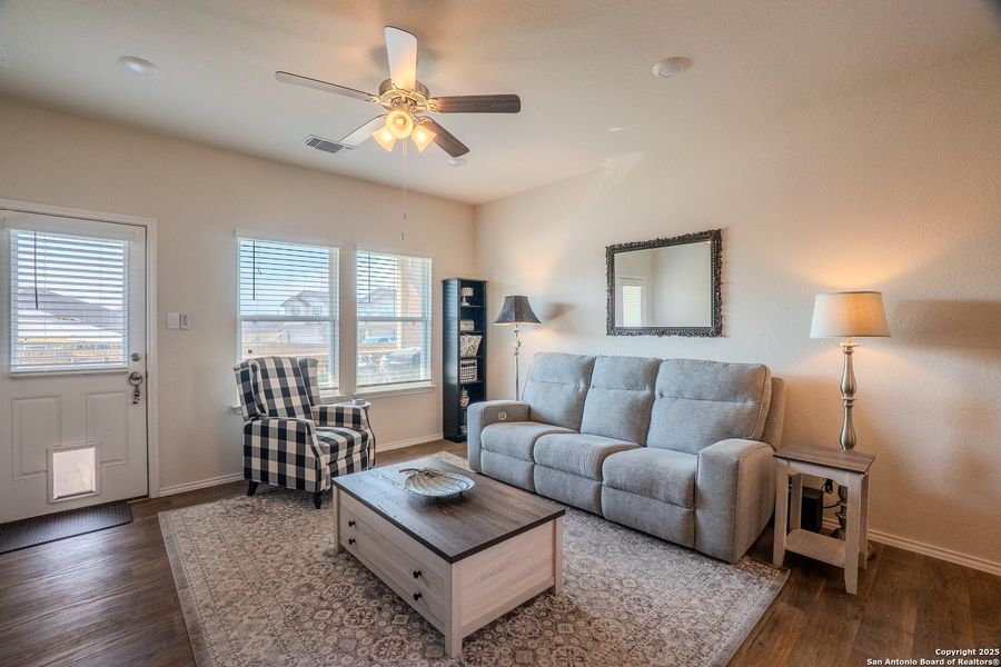 Furnished interior view inside a new home in The Links at River Bend, Floresville (Image 8).