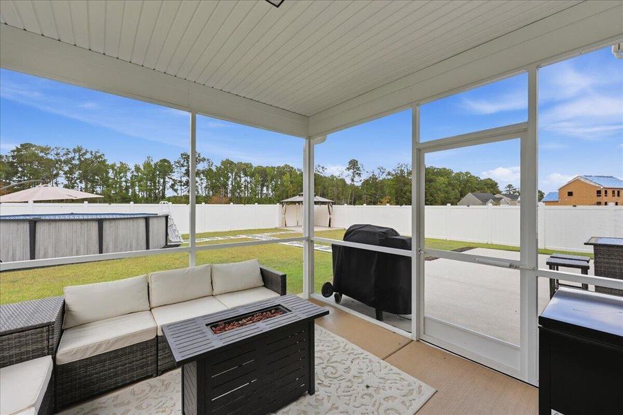 Exterior details and patio area of a home in , Ridgeville (Image 4). Exterior details and patio area of a home in , Ridgeville (Image 4).