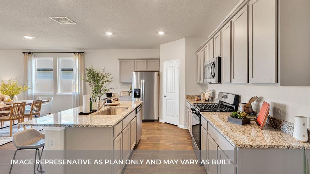 Furnished interior view inside a new home in Prairie Lakes, Buda (Image 9).