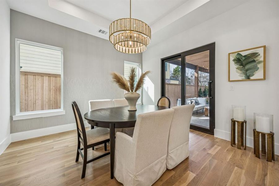 Furnished interior view inside a new home in , Dallas (Image 24).