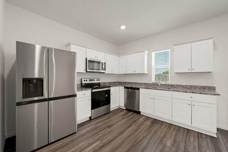 Furnished interior view inside a new home in Cottonwood Farms, Hutto (Image 5). Furnished interior view inside a new home in Cottonwood Farms, Hutto (Image 5).