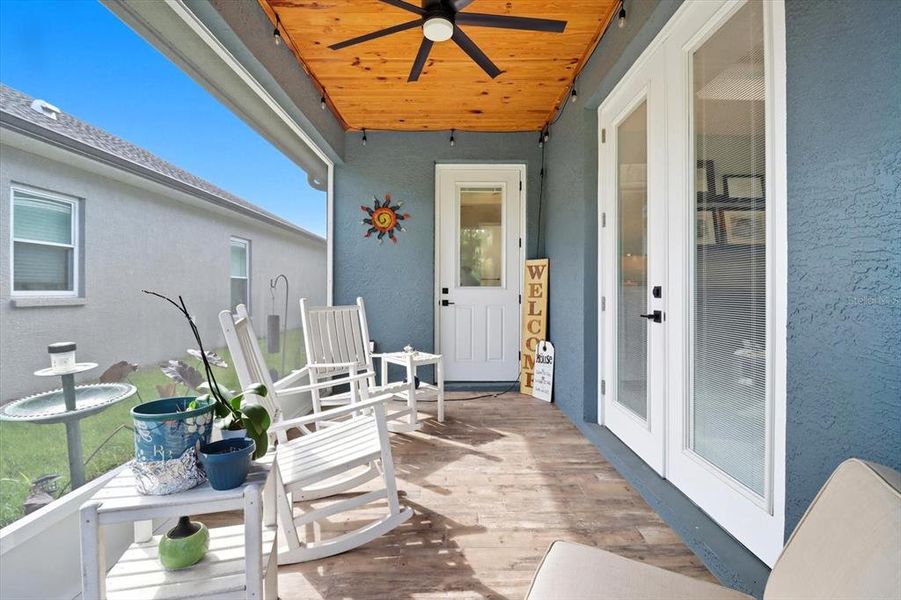 Exterior details and patio area of a home in , Inverness (Image 29).
