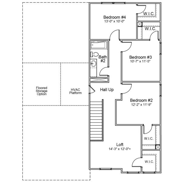 2D floor plan layout of this home in Jordan Grove, Conway, SC (Image 3).