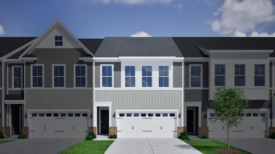 Representative exterior photo of a completed home built from the Mandevilla - Vanguard Collection by Mungo Homes in Jessups Place, Greensboro, NC (Image 2). Representative exterior photo of a completed home built from the Mandevilla - Vanguard Collection by Mungo Homes in Jessups Place, Greensboro, NC (Image 2).