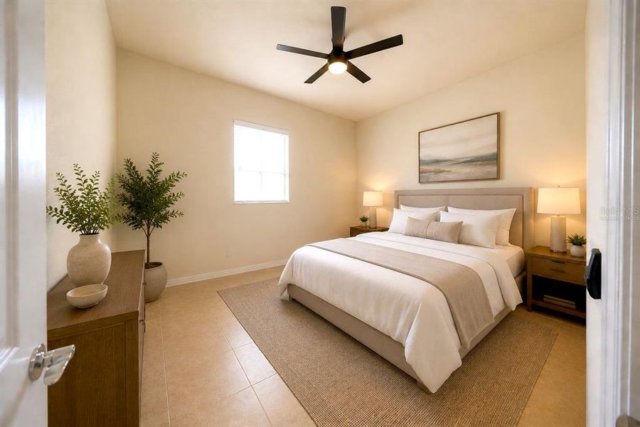 Furnished interior view inside a new home in , Orlando (Image 9).