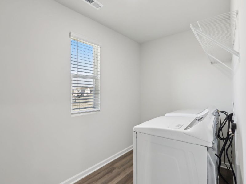 Laundry in the Dakota floorplan at 199 White Birch Lane.