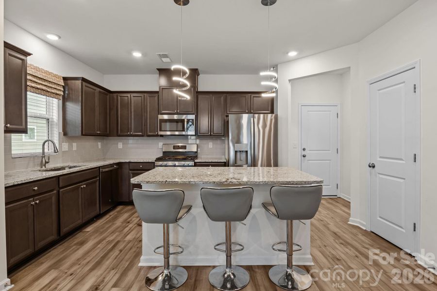 Furnished interior view inside a new home in , Charlotte (Image 9).