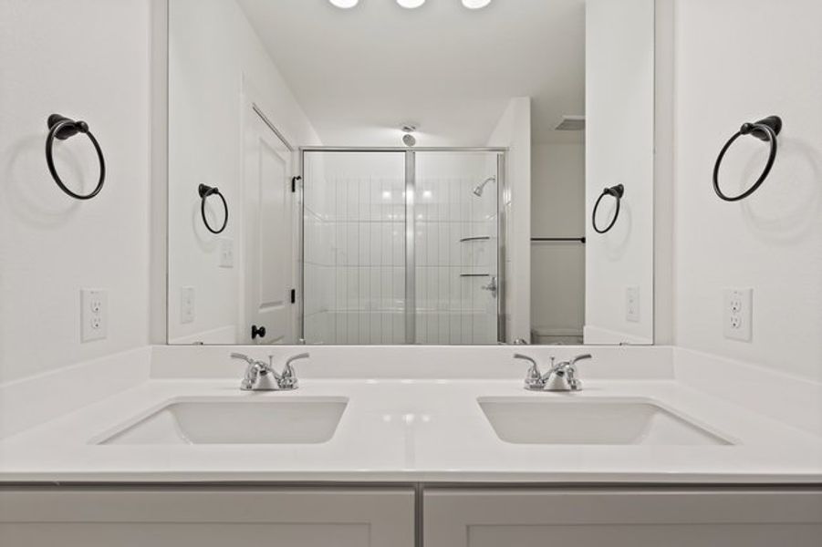 Furnished interior view inside a new home in Crosswinds, Kyle (Image 16).