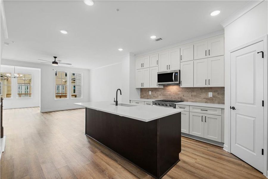 Furnished interior view inside a new home in , Canton (Image 12).