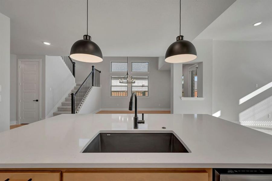 Close-up of interior finishes inside a home in Mantua Point Classics, Van Alstyne (Image 21).