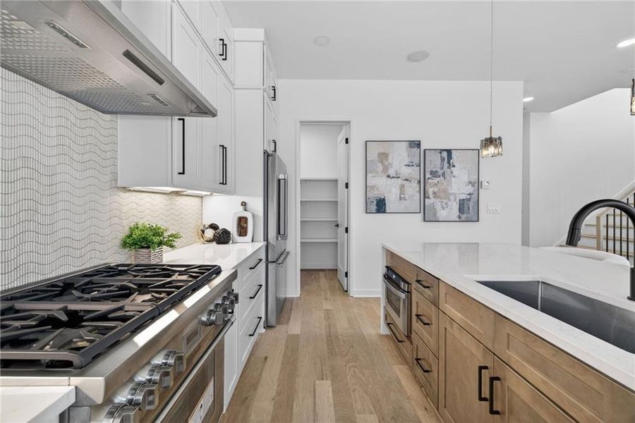 Furnished interior view inside a new home in , Atlanta (Image 9). Furnished interior view inside a new home in , Atlanta (Image 9).