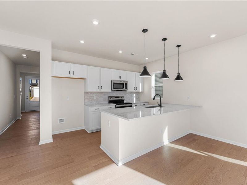 Furnished interior view inside a new home in Fifteen 15 Cannon, Charlotte (Image 6).