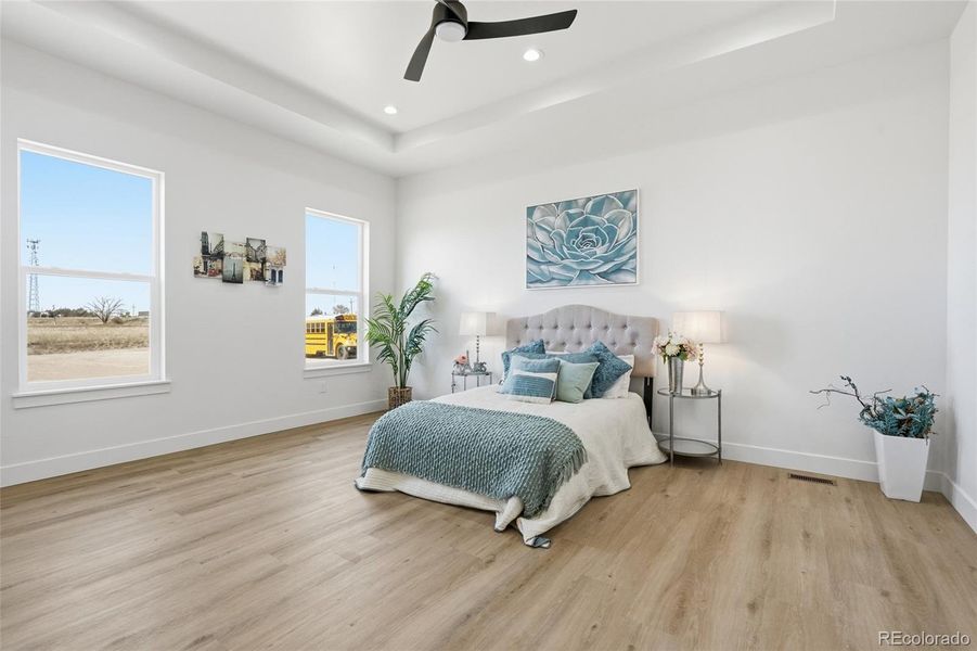 Furnished interior view inside a new home in , Keenesburg (Image 32).