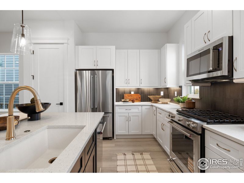 Furnished interior view inside a new home in Westerly, Erie (Image 3).