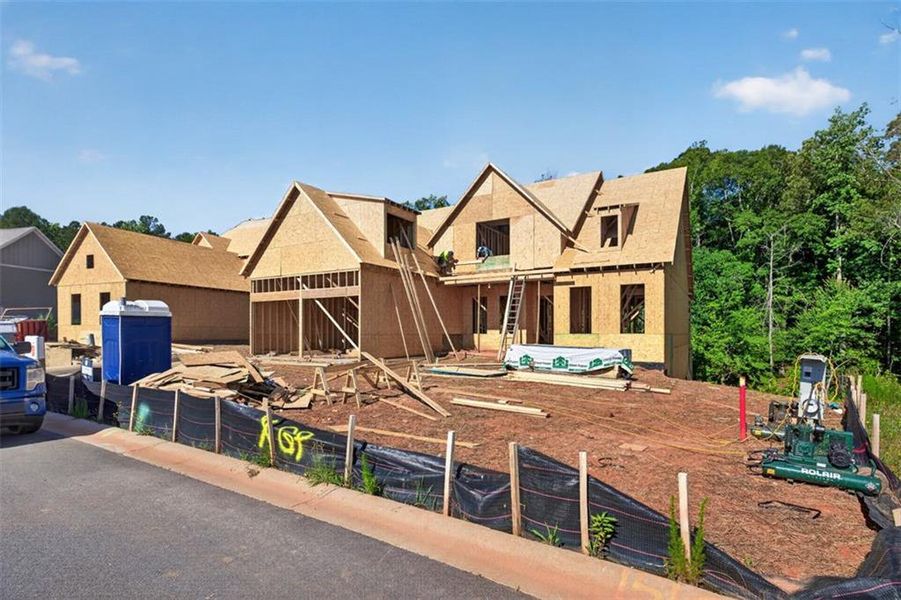 In-progress construction of a new home in , Statham, GA (Image 3).