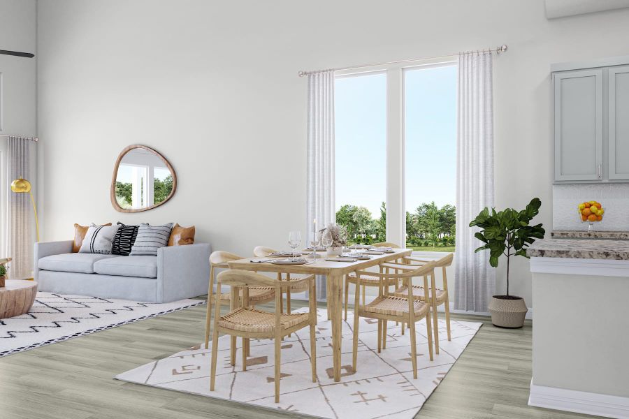 Representative furnished interior of a home built from the Longspur by Tri Pointe Homes in Oakhill Reserve, Tomball (Image 7).