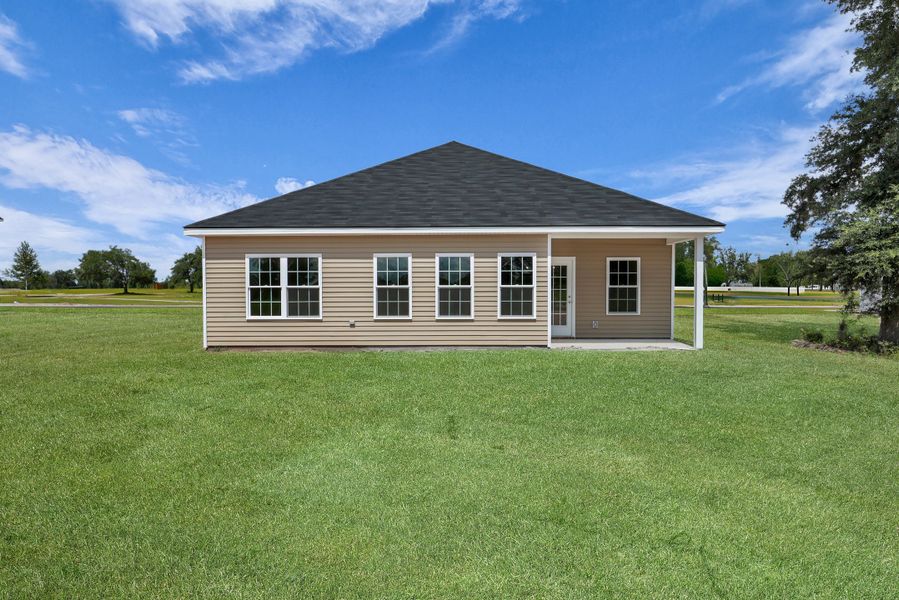 Representative exterior photo of a completed home built from the The Trask by RTS Homes in Tibet Road at Sassafras, Allenhurst, GA (Image 22).