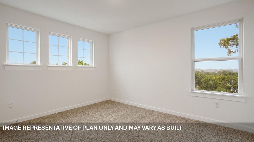 Spacious, unfurnished interior of a new home in Rosenbusch Ranch, Leander (Image 22). Spacious, unfurnished interior of a new home in Rosenbusch Ranch, Leander (Image 22).