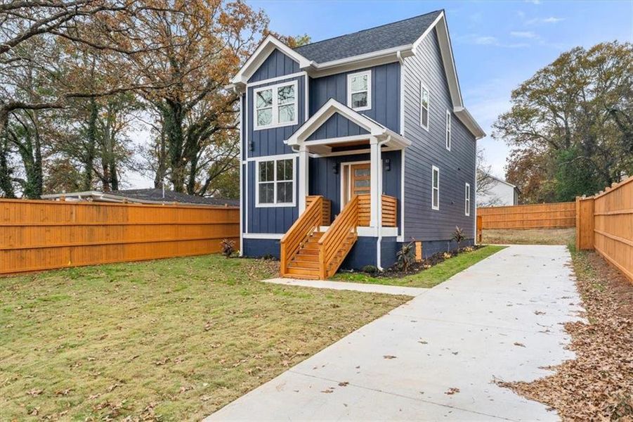 Exterior details and patio area of a home in , Atlanta (Image 32). Exterior details and patio area of a home in , Atlanta (Image 32).
