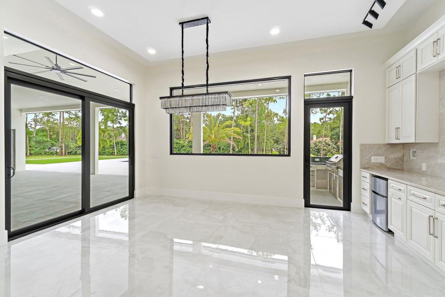 Furnished interior view inside a new home in , Jupiter (Image 40).