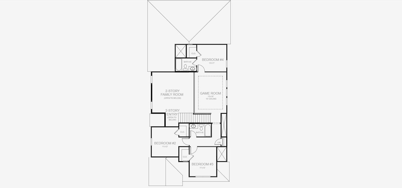 2D floor plan layout of this home in Santa Rita Ranch Tierra Rosa, Santa Rita Ranch, TX (Image 4).