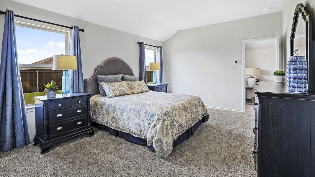 Furnished interior view inside a new home in Stonewyck Farms, Ennis (Image 25). Furnished interior view inside a new home in Stonewyck Farms, Ennis (Image 25).