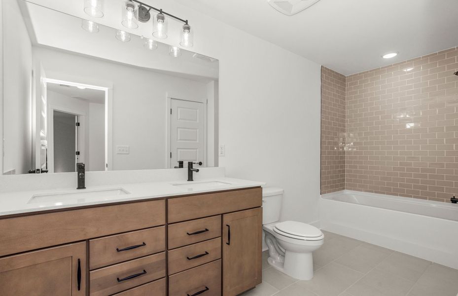 Furnished interior view inside a new home in Durham Farms, Hendersonville (Image 36).