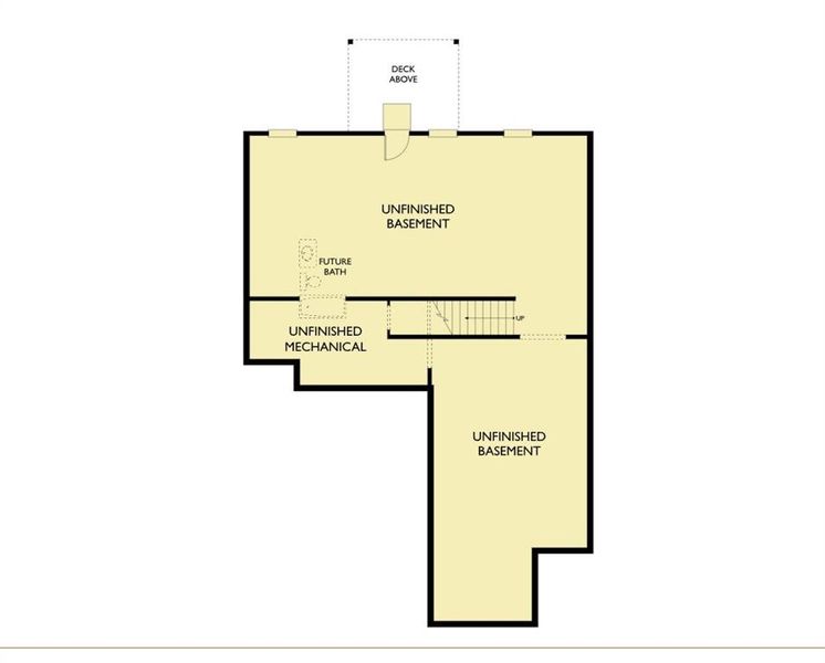 2D floor plan layout of this home in Arbors at Richland Creek, Buford, GA (Image 6).