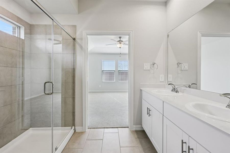 Furnished interior view inside a new home in Trails of Lavon - Signature Series, Lavon (Image 9). Furnished interior view inside a new home in Trails of Lavon - Signature Series, Lavon (Image 9).