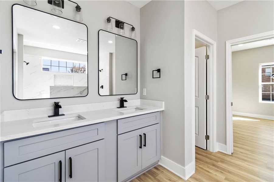 Furnished interior view inside a new home in , Atlanta (Image 18).