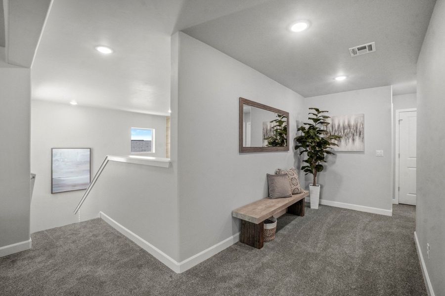 Representative furnished interior of a home built from the Capitan by Hakes Brothers in Hillside Park, El Paso (Image 7).