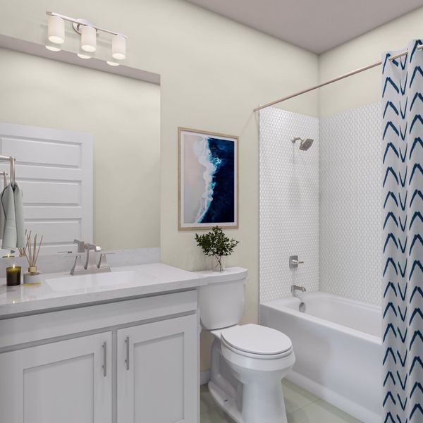 Representative furnished interior of a home built from the Lantana by Tri Pointe Homes in Terrace Collection At Turner's Crossing, Buda (Image 14).