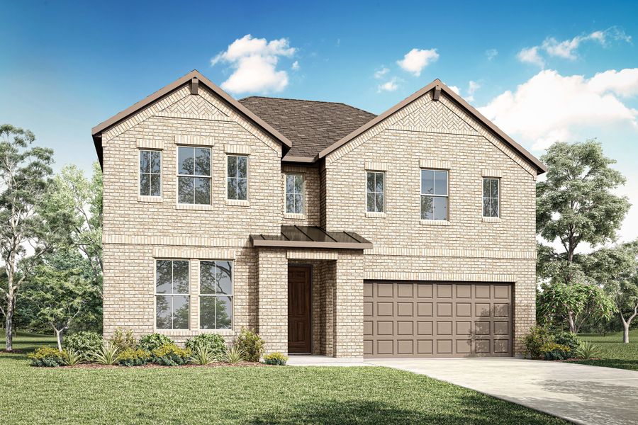 Representative exterior photo of a completed home built from the Lillian by Tri Pointe Homes in Bridgewater, Midlothian, TX (Image 2). Representative exterior photo of a completed home built from the Lillian by Tri Pointe Homes in Bridgewater, Midlothian, TX (Image 2).