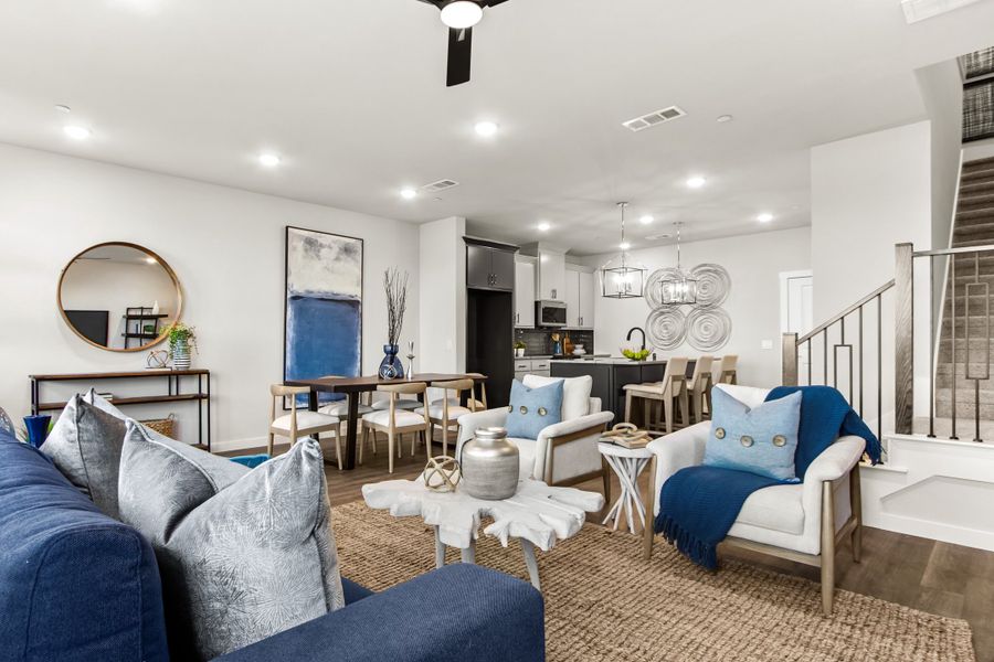 Furnished interior view inside a new home in Wildridge, Oak Point (Image 9).
