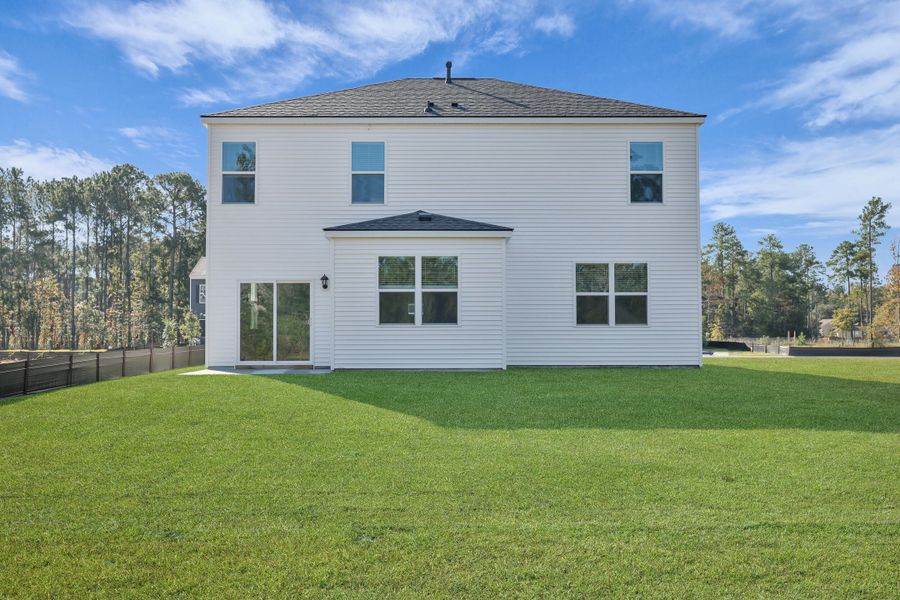 Exterior details and patio area of a home in The Cove at Mallard Crossing, Summerville (Image 3). Exterior details and patio area of a home in The Cove at Mallard Crossing, Summerville (Image 3).
