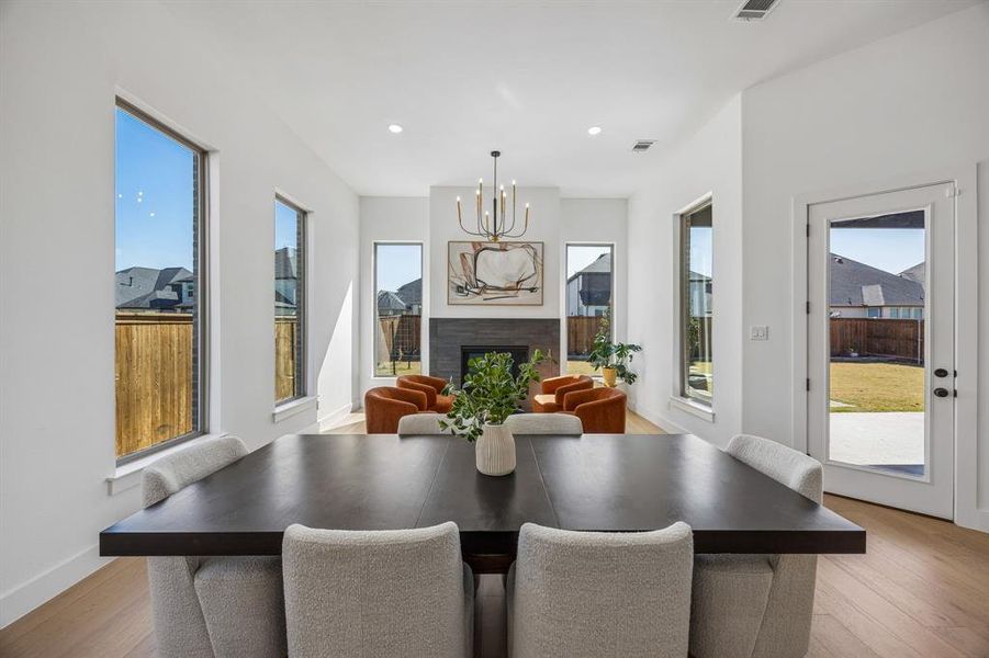 Furnished interior view inside a new home in , Prosper (Image 11).