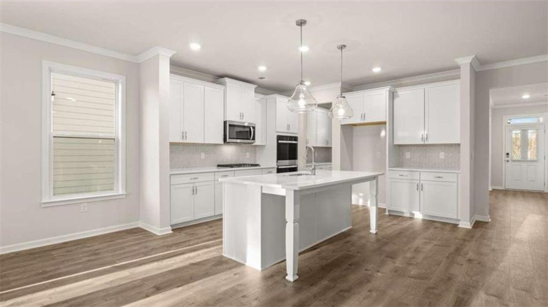 Furnished interior view inside a new home in Water Oak Estates, Lawrenceville (Image 5). Furnished interior view inside a new home in Water Oak Estates, Lawrenceville (Image 5).