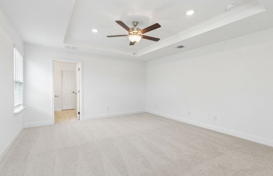 Spacious, unfurnished interior of a new home in Patterson Ranch, Georgetown (Image 27). Spacious, unfurnished interior of a new home in Patterson Ranch, Georgetown (Image 27).