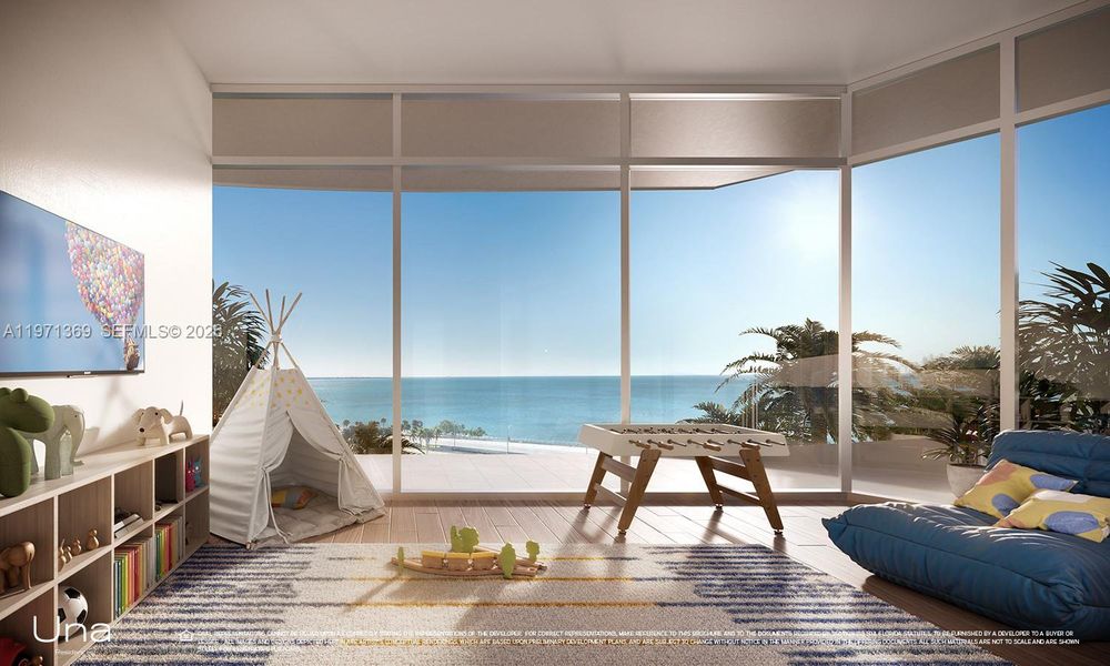 Exterior details and patio area of a home in Una Residences, Miami (Image 2). Exterior details and patio area of a home in Una Residences, Miami (Image 2).